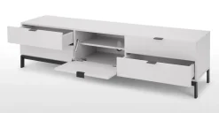 Mueble multimedia grande Marcell – Gris claro
