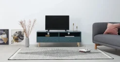Mueble multimedia Hedra – Azul Cerceta