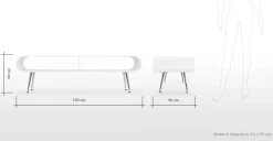 Mueble multimedia Hooper – Blanco