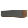 Mueble multimedia Hopkins – Nogal y gris