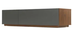 Mueble multimedia Hopkins – Nogal y gris