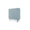 Mueble para recibidor Mino – Roble y azul