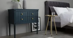 Mueble para recibidor vintage Bourbon – Azul oscuro