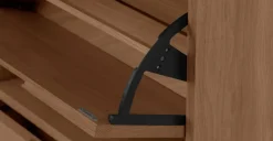 Mueble zapatero Jenson – Roble oscuro