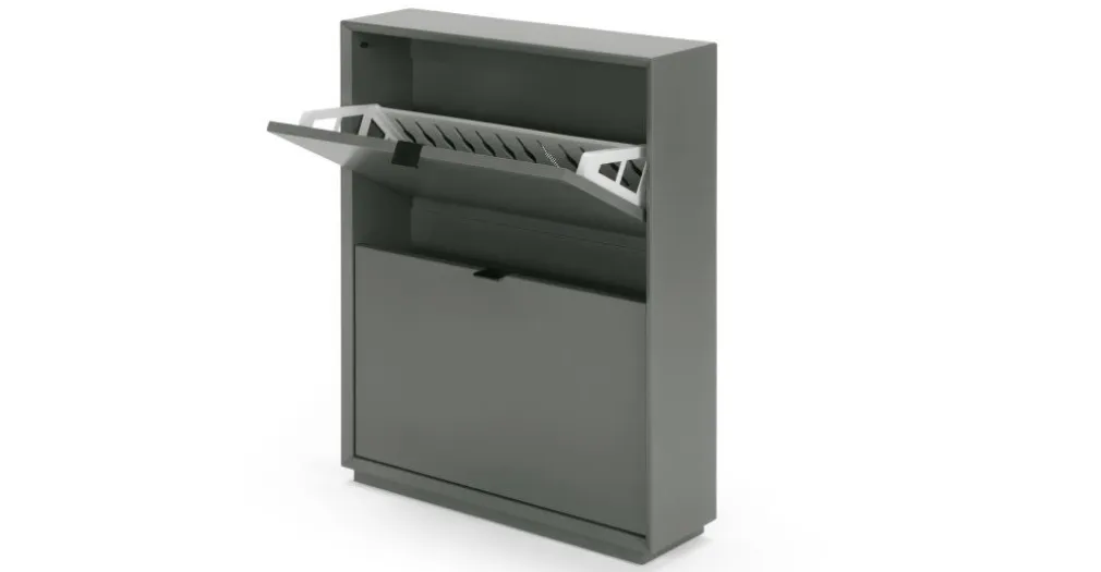 Mueble zapatero pequeño Marcell – Gris