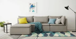 Otomana para Sofá Modular Victor – Gris Agata