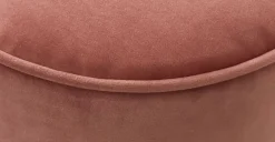 Puf con Base de Acero Inoxidable Hetherington – Palo Rosa