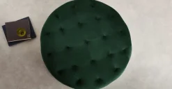 Puf Redondo Grande Hampton – Verde Pino