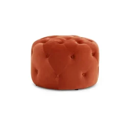 Puf Redondo Pequeño Hampton – Naranja Llama