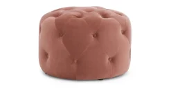Puf Redondo Pequeño Hampton – Palo Rosa