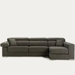 Seccional con Chaise Longue a la Derecha Dolmen – Gris Oscuro