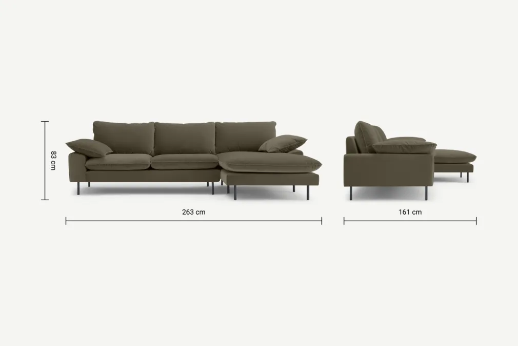 Seccional con Chaise Longue a la Derecha Fallyn – Ciprés