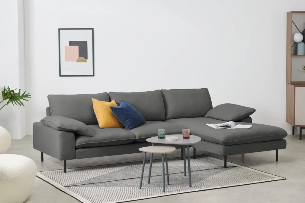 Seccional con Chaise Longue a la Derecha Fallyn – Pizarra Apedreada