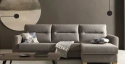 Seccional con Chaise Longue a la Derecha Faro – Gris