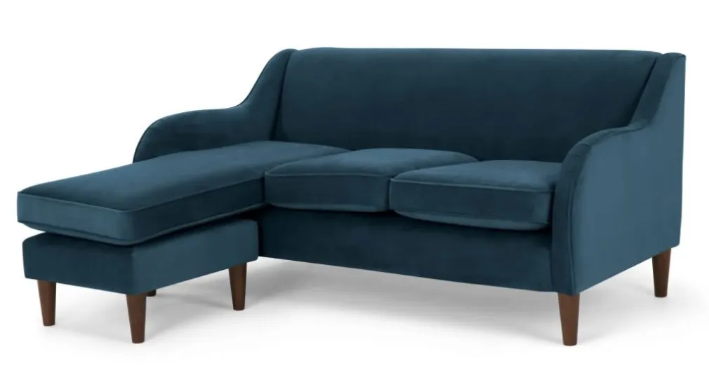 Seccional con Chaise Longue a la Derecha Helena – Azul Cerceta