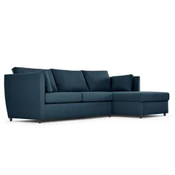 Seccional con Chaise Longue a la Derecha Milner – Azul Ártico