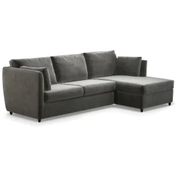 Seccional con Chaise Longue a la Derecha Milner – Gris Acero