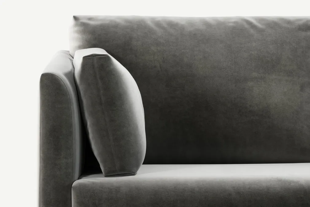 Seccional con Chaise Longue a la Derecha Milner – Gris Acero