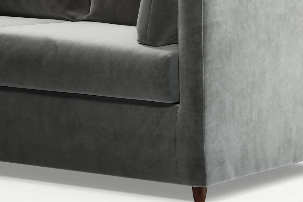 Seccional con Chaise Longue a la Derecha Milner – Gris Acero