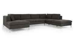 Seccional con Chaise Longue a la Derecha Monterosso – Gris Marengo