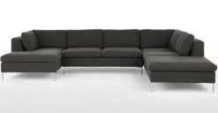 Seccional con Chaise Longue a la Derecha Monterosso – Gris Marengo