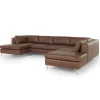 Seccional con Chaise Longue a la Derecha Monterosso – Marrón