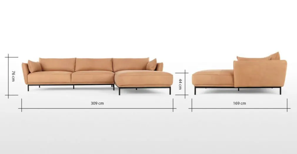 Seccional con Chaise Longue a la Derecha Odelle – Camell