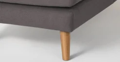 Seccional con Chaise Longue a la Derecha Rufus – Gris Rinoceronte