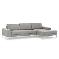 Seccional con Chaise Longue a la Derecha Vittorio – Gris Perla