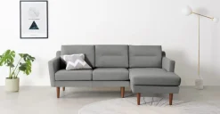 Seccional con Chaise Longue a la Derecha Walker – Gris