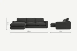 Seccional con Chaise Longue a la Izquierda Arni – Pizarra
