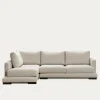 Seccional con Chaise Longue a la Izquierda Crate – Beige