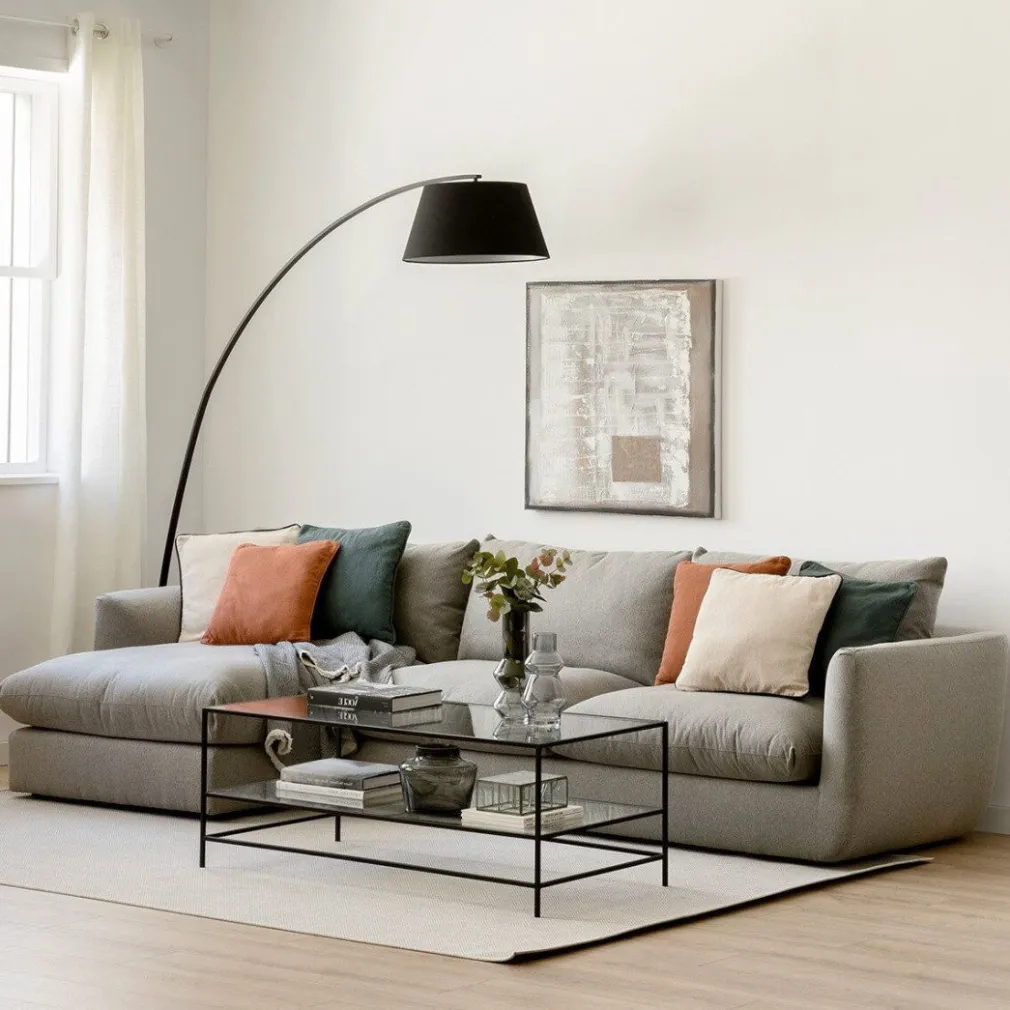 Seccional con Chaise Longue a la Izquierda Cuzco – Gris