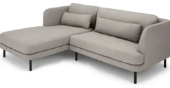 Seccional con Chaise Longue a la Izquierda Herman – Gris Manhattan
