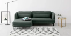 Seccional con Chaise Longue a la Izquierda Herman – Verde Bosque
