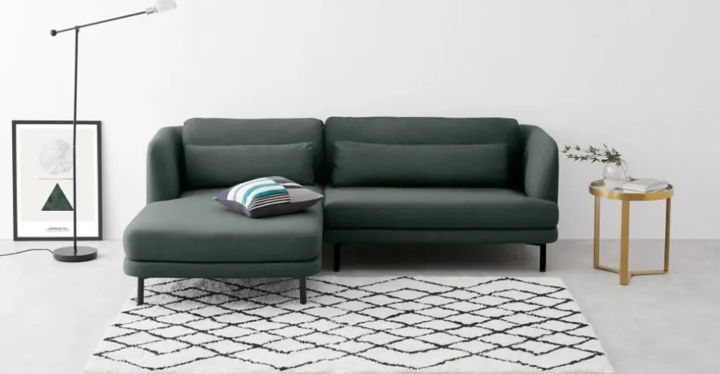 Seccional con Chaise Longue a la Izquierda Herman – Verde Bosque