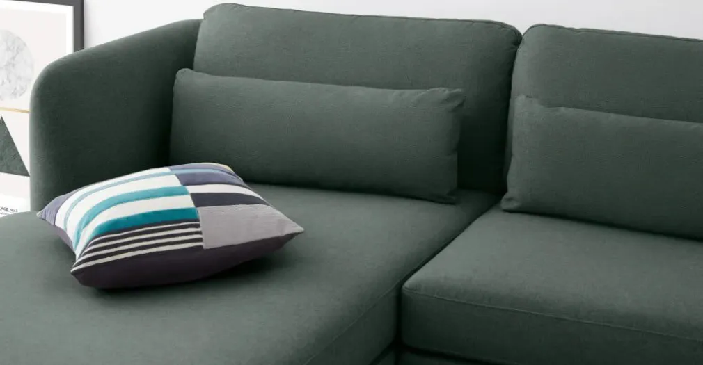 Seccional con Chaise Longue a la Izquierda Herman – Verde Bosque