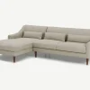 Seccional con Chaise Longue a la Izquierda Herton – Beige Cebada