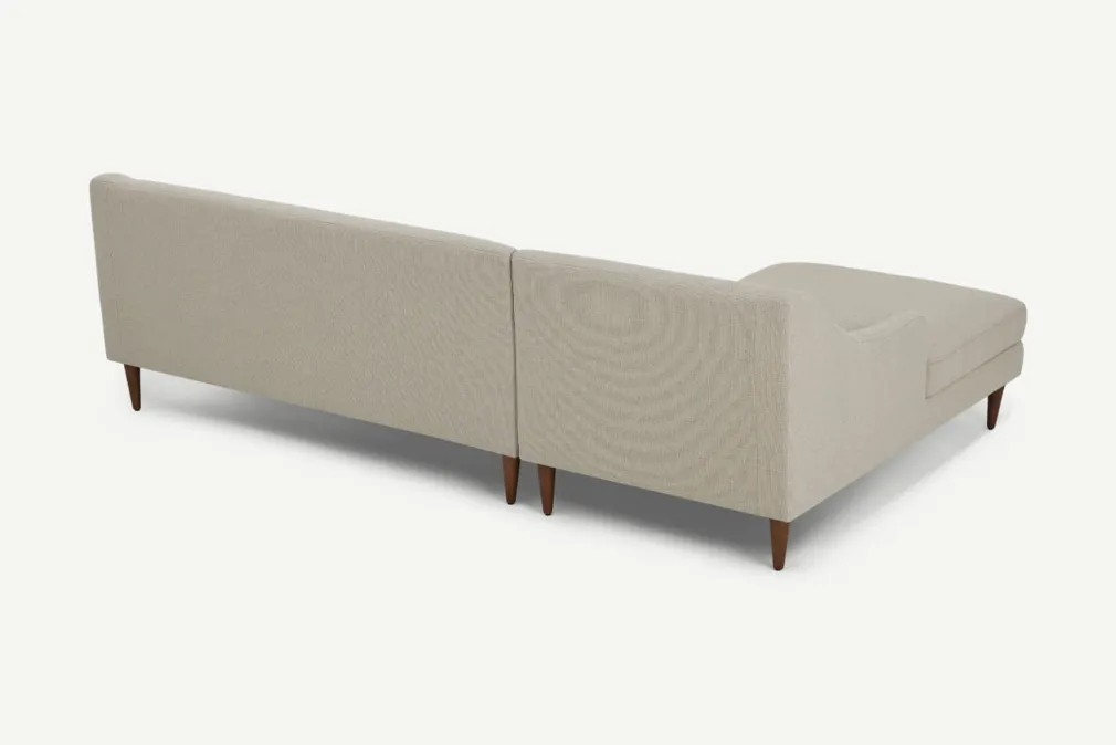 Seccional con Chaise Longue a la Izquierda Herton – Beige Cebada