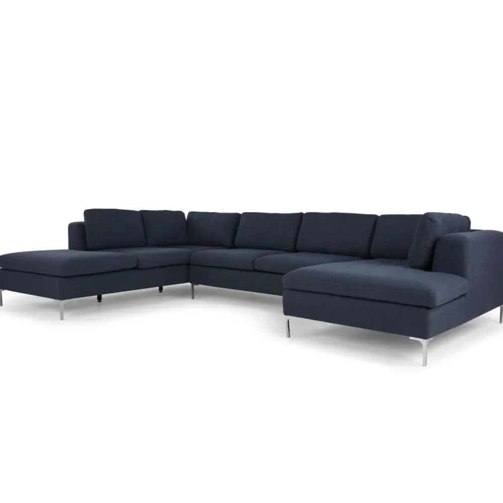 Seccional con Chaise Longue a la Izquierda Monterosso – Azul Tormenta