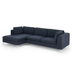 Seccional con Chaise Longue a la Izquierda Monterosso – Azul Tormenta