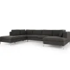 Seccional con Chaise Longue a la Izquierda Monterosso – Gris Marengo