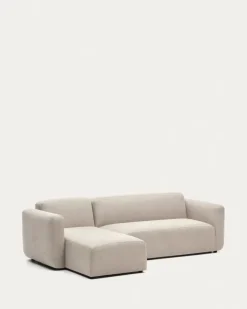 Seccional con Chaise Longue a la Izquierda Neom – Beige