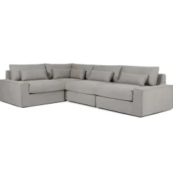Seccional con Chaise Longue a la Izquierda Trent – Gris Lavado