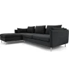 Seccional con Chaise Longue a la Izquierda Vento – Gris Sterling