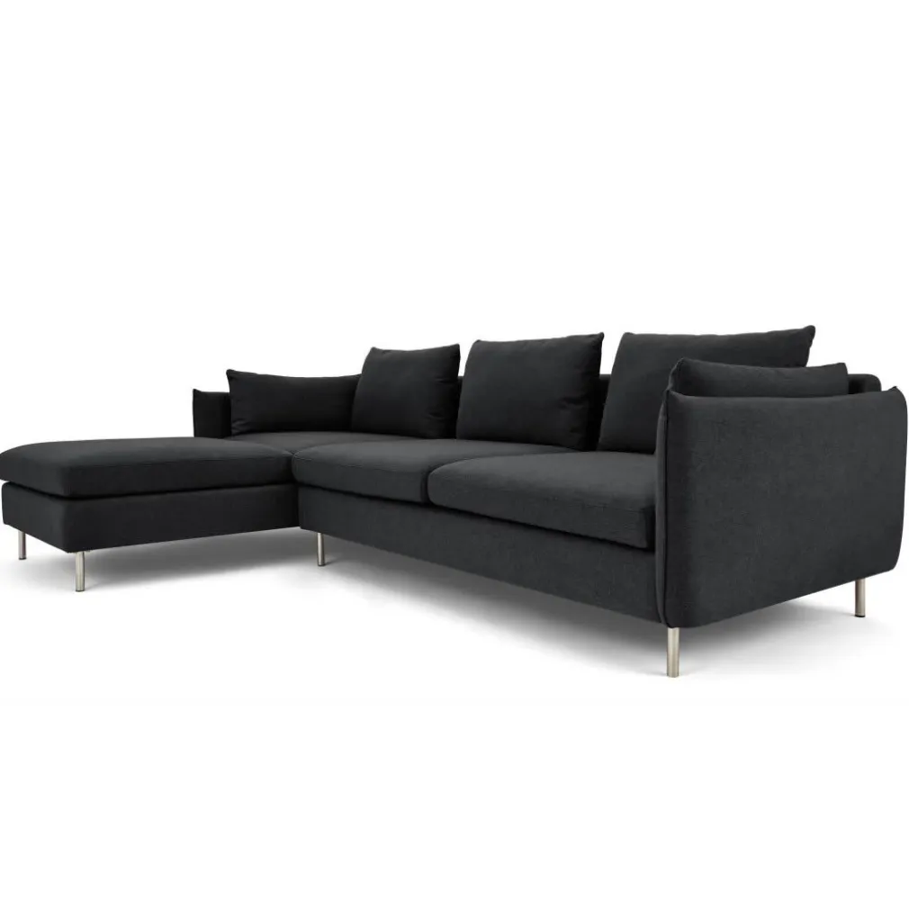 Seccional con Chaise Longue a la Izquierda Vento – Gris Sterling
