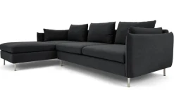 Seccional con Chaise Longue a la Izquierda Vento – Gris Sterling