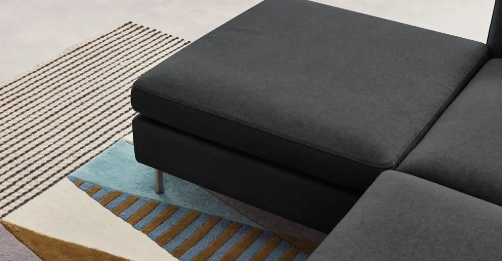 Seccional con Chaise Longue a la Izquierda Vento – Gris Sterling
