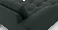Seccional con Chaise Longue a la Izquierda Vittorio – Gris Antracita