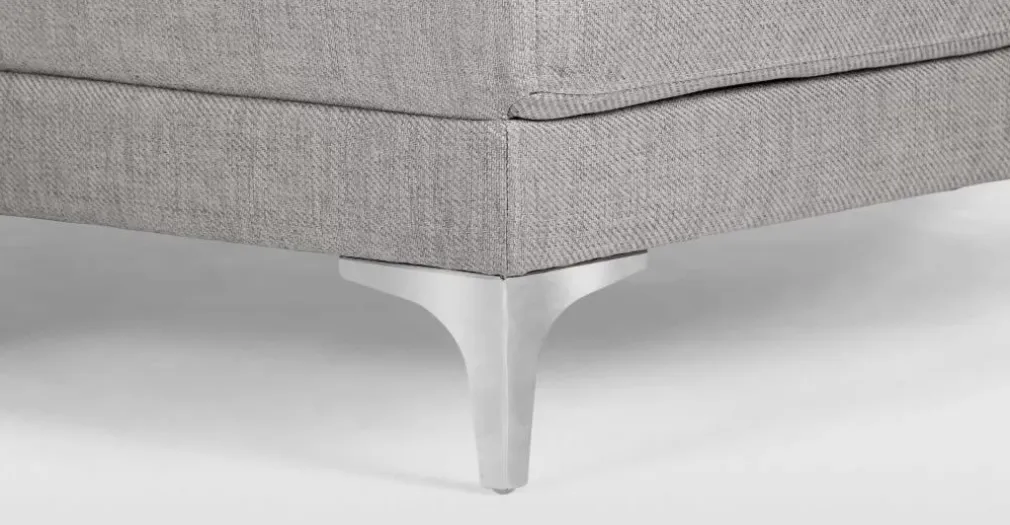 Seccional con Chaise Longue a la Izquierda Vittorio – Gris Perla